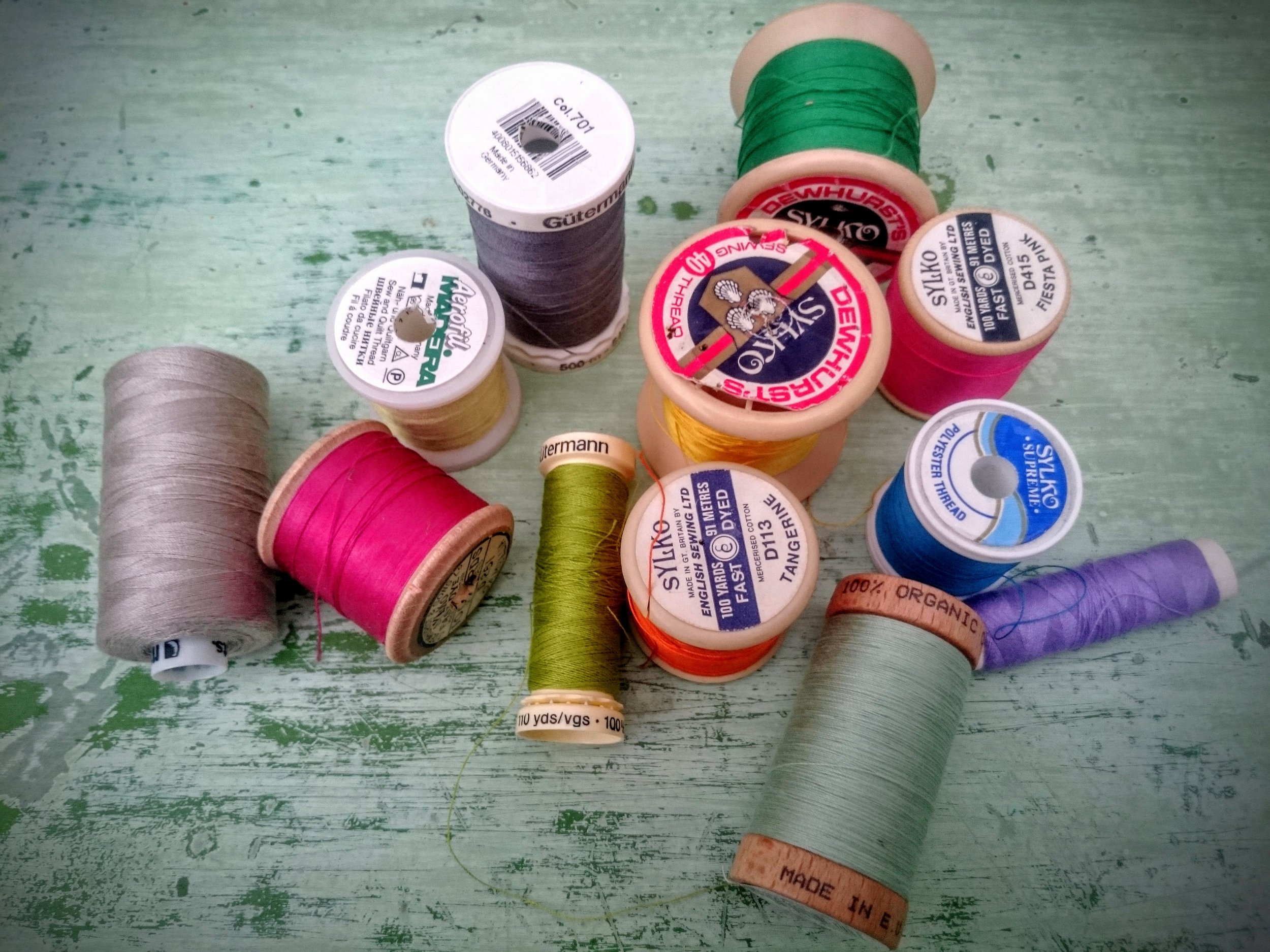 Coloured Cotton Reels